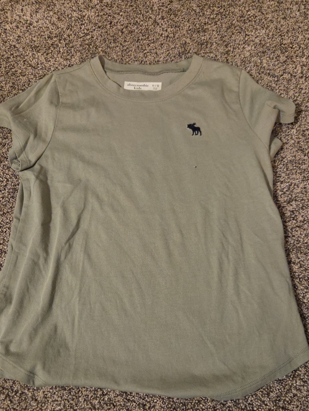 Abercrombie Kids Olive Green Logo Tee